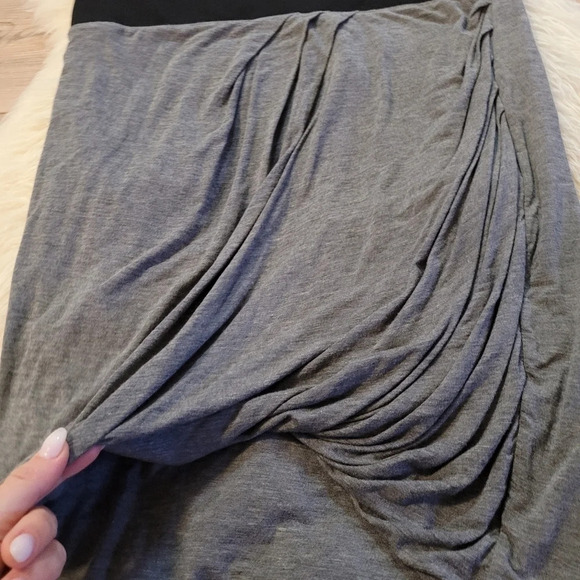 KIT and ace Amelie skirt heather grey and black stretchy size 10 - Picture 6 of 8